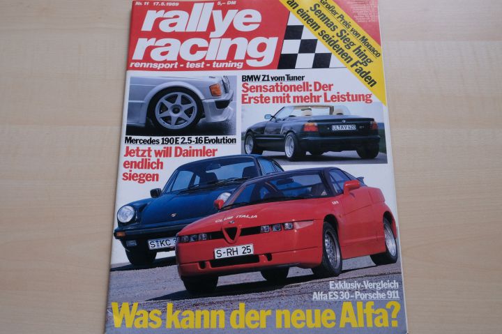 Deckblatt Rallye Racing (11/1989)